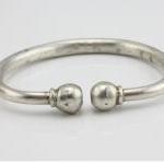 Sterling Silver Jewelry Antique Bracelet Abstract..